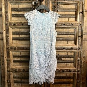 NEVER WORN W/ TAG, XENIA BOUTIQUE BLUE DRESS, SIZE 8